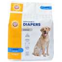Arm & Hammer for Pets Disposable Female Dog Diapers with Odor Control and Wetness Indicator, Leak Resistant Dog Diapers for Incontinence and Heat Cycles, Size Large 18–23 in Waist, 12 Count  2 Pack
