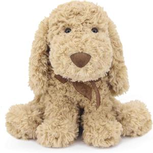 WEIGEDU Poodle Puppy Goldendoodle Stuffed Animal, Golden, 11.8 inch | Cuddly Soft Adorable Toy Dog Labradoodle Plush for Kid Boy Girl Baby Dog Lover Snuggling Birthday Easter Nursery Bedtime Gift