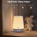 Dreamegg Sound Machine Baby - White Noise Sound Machine Baby With Night Light, Ok to Wake Alarm Clock, 34 Soothing Sounds, Sleep Trainer, Routine Builder, App Control for Kids Nursery Sleeping Bedroom