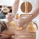 10-in-1 Wood Therapy Massage Tools Gua Sha Wooden Massager for Body Shaping Massage Tool Set Wood Therapy Tools for Relieving Muscle Pain Body Lymphatic Drainage Massager Anti-Cellulite