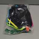 popvil Women's One Piece 2025 Tummy Control Swimsuits Neon Color Block Swimwear Deep V Neck Slimming Bathing Suit (Large, Black)