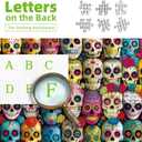 1000 Piece Jigsaw Puzzle for Adults - Vibrant Day of The Dead Sugar Skulls Colorful Mexican Folk Art Halloween Challenging 1000-Piece Puzzle 27x20 Inches Premium Adult Puzzles (26.75" x 19.75")