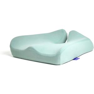 C CUSHION LAB Patented Pressure Relief Seat Cushion for Long Sitting Hours on Office/Home Chair, Car, Wheelchair - Extra-Dense Memory Foam for Hip, Tailbone, Coccyx, Sciatica - Wellness Green