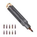 FANAUE EDC Precision Screwdriver Set, Magnetic Mini Screw Driver with 10 S2 Steel Bits & Portable Aluminum Handle, Compact Multi-Bit Pocket Tool for Electronics, Household Fixes, and DIY Projects