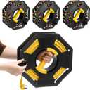 Ripeng 3 Pcs Extension Cord Storage Reels, Holds up to 150 Feet of 16/3 or 125 Feet of 14/3 Gauge Cord, Plastic Cable Winding Wheel Tangle-free with Central Handle for Extension Cords Rope Hose