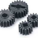 MORLORDY RC Aluminum Alloy Overdrive Portal Gears 0.8M 14T Drive Gear 21T Output Gear Set for 1/10 Scale SCX10 III Capra AXI03000 AXI03004 Upgrade Gears