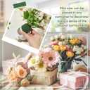 Tessco 36 Pcs Mini Floral Foam Holder Round Floral Foam with Green Arrangement Wire Arrangement Supplies for Table Wedding Wine Bottle Decor