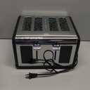 Mecity 4 Slice Toaster with Touch Screen Control, 4 Wide Slots, Stainless Steel Smart Bread Toaster for Bagels, Muffins, Waffles, Dual Control Panel, Timer, Defrost, Reheat, 120V 1650W