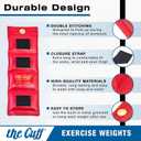 The Cuff Original Adjustable Ankle and Wrist Weight for Yoga, Dance, Running, Cardio, Aerobics, Toning, and Physical Therapy. 2.5lb