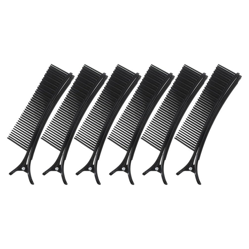 NOLITOY 6 Pcs Grip Clips for Hair Sectioning, Non-Slip Sectioning Hair Holders, Quick and Efficient for Coloring, Cutting, Styling - Hairdressing DIY Accessories