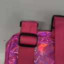 Holographic Thigh Bag | Carnival Leg Harness for Women | Outdoor Waist Pouch | J'ouvert Travel Leg Pack with Adjustable Colored Straps | Pink