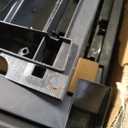 Keter Unity XL Portable Outdoor Table with Stainless Steel Top for Kitchen Prep and Outdoor Storage Cabinet for Grilling Accessories, Dark Grey