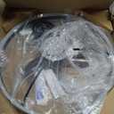 Fszdorj 23.6'' Ceiling Fan with Light, Upgraded Low Profile Fan, Flush Mount Ceiling Fan, 6 Speeds, Dimmable LED, App & Remote Control, Quiet DC Motor, for Bedroom, Living Room, F105 Black