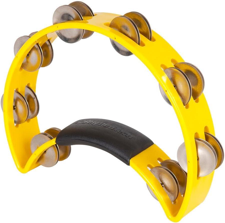 Rhythm Tech Tambourine, Yellow, inch (RT1050)