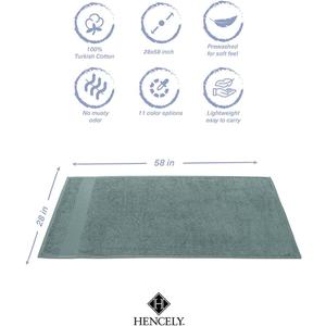 Premium Bath Towel Set of 1 -28x58 Inches - High Absorbency, Quick Drying - 100% Soft Turkish Cotton Towels - Ideal for Home, Bathroom, Hotel, Spa, and Gym - Dark Green