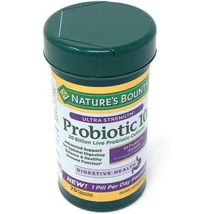 Nature's Bounty Ultra Strength Probiotic 10, 70 Capsules