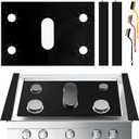 Stove Burner Covers - DIY Gas Stove Protectors for Samsung LG Gas Range, Reusable Gas Top Stove Covers, Non-Stick Stove Liner, Stove Guard Protectors Fast Clean Liners for Kitchen/Cooking (stove cover 24.3"*16.3")
