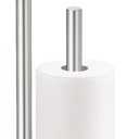 Toilet Paper Holder Stand, Toilet Paper Stand Brushed Nickel, Free Standing Toilet Paper Holder, Toilet Paper Storage by Bathth