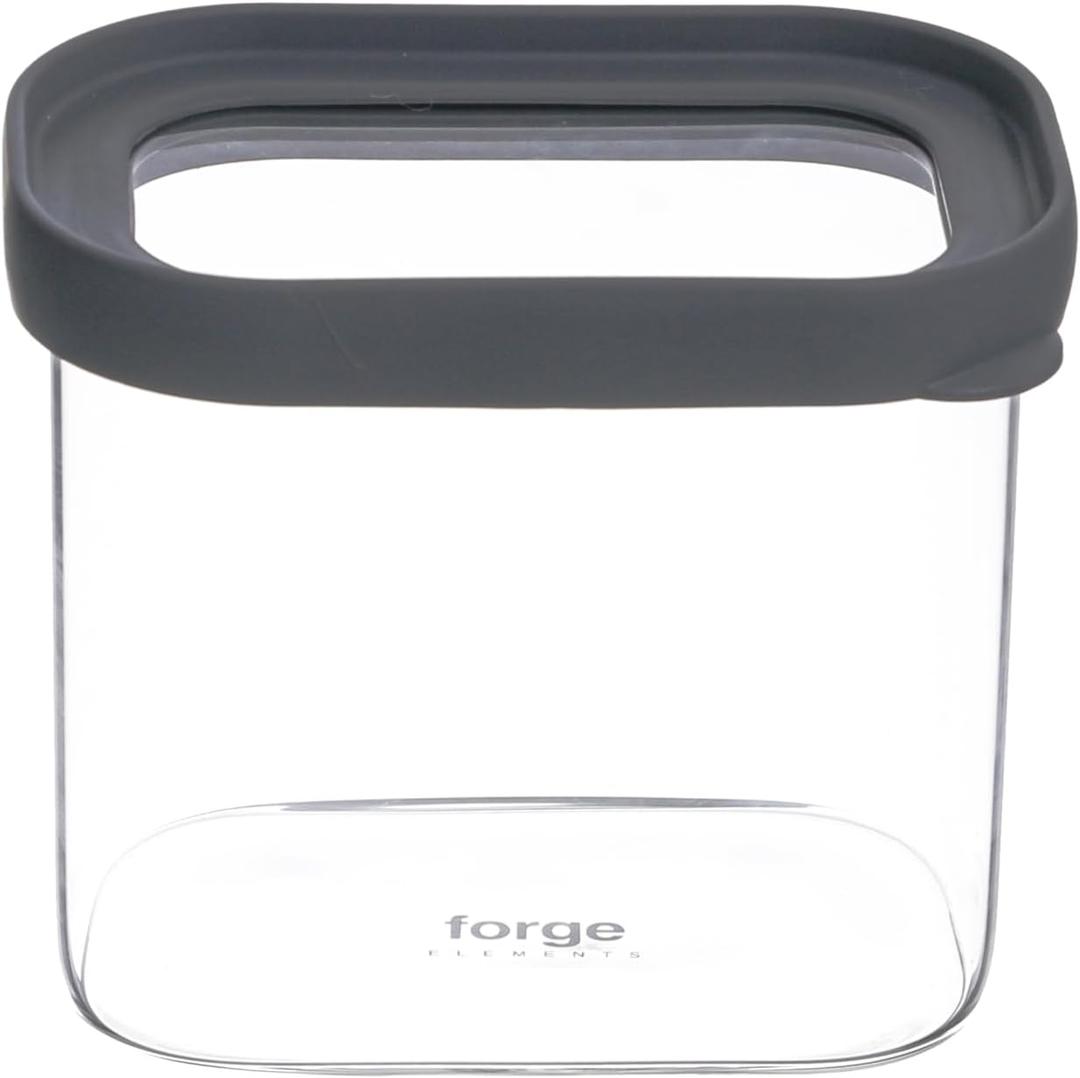 Glass Canisters Rectangular with glass lids 23oz/700ml set of 2