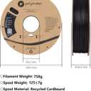 Polymaker PolySmooth PVB Filament 1.75mm 0.75kg White - Print Like PLA Filament, Easy Smoothable Post Process with IPA Alcohol, Work with Polysher