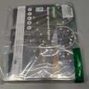 6 Pack Solar Ground Lights Outdoor, 8 LED Mini Flat Solar Disk Lights, IP65 Waterproof Anti-Rust Disc Light, Landscape Lighting for Garden Pathway Yard Walkway Driveway Lawn,Cool White