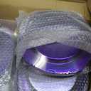 Goodluck 700 Piece Clear Purple Plastic Dinnerware Set for 100 Guests