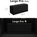 GMQ Car Trunk Organizer for SUV,Car Organizers and Storage with Collapsible Storage, Magnetic Lid Large Capacity for SUV, Truck, MPV (Carbon Black, XXL-29.51312.5 IN)