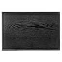24 x 16 Inches Extra Large Solid Wood Serving Tray for Tea Coffee Table Snack Food Meals Serving Plate Kitchen Party Bar Breakfast Server with Raised Edges Black Wooden Decorative Ottoman Tray