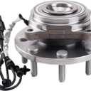 TRQ Front Wheel Bearing & Hub Assembly Compatible with 2019-2024 Ram 2500 3500