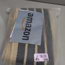 OJIA Outdoor Door Mat 27.5"x43", Black and Tan Outdoor Rugs Cotton Hand-Woven Front Door Rug Machine Washable Door Mats Striped Entry Rug for Front Porch/Farmhouse/Kitchen/Entryway/Outdoor Decor