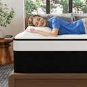 Queen Mattress, 14 Inch Queen Hybrid Mattress in a Box with Memory Foam, Medium Firm, Euro Top, Reinforced Edge Support, Pressure Relief & Motion Isolation, CertiPUR-US Certified