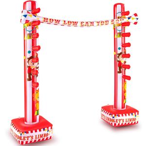Threan Circus Inflatable Limbo Game for Kids Adults Toddlers Carnival Theme Party Enhance Family Bonding for Indoor Outdoor Birthday Picnic Pool