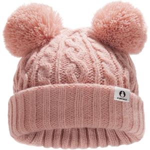 FURTALK Toddler Winter Hat Pom Pom Beanie Knitted Warm Hats for Baby Kids Boys Girls (Pink)
