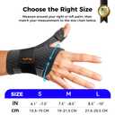Medical-Grade Thumb Brace for Right & Left Hand,[Upgraded Breathable & Support] Thumb Spica Splint for Pain Relief, Adjustable Thumb Stabilizer for Arthritis, De Quervain's Tenosynovitis, Sprains, Trigger Finger (Black, M)