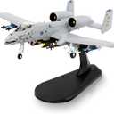 1/100 A-10 Thunderbolt II Warthog Attack PlanePainted Version Metal Fighter Military Model Diecast Plane Model for Collection and Displays