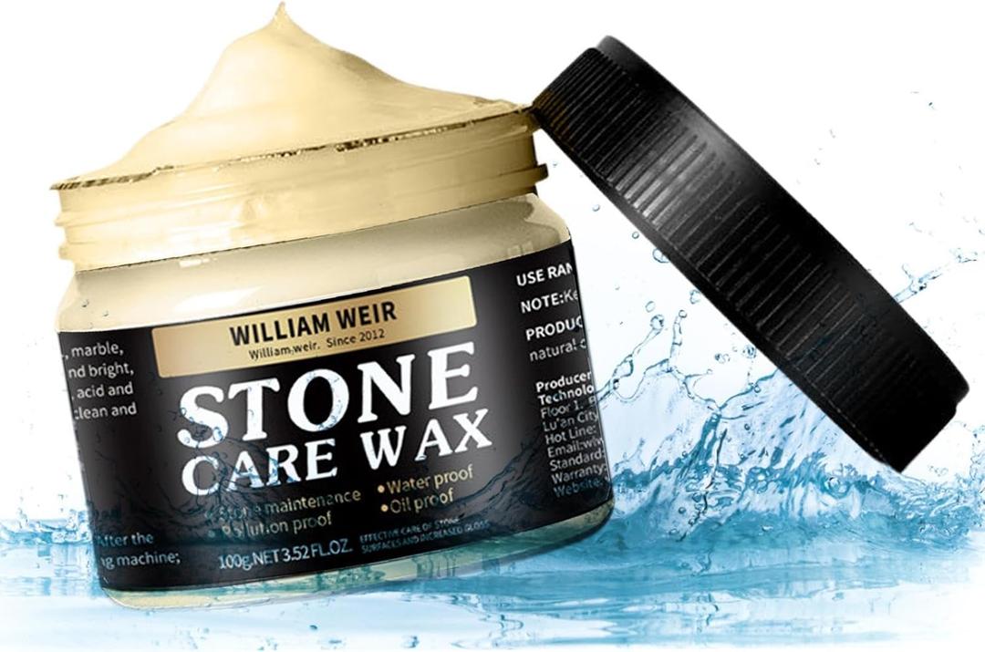Marble Polishing Wax - 80g Stone Care Wax, Granite Polish & Cleaner | Eco-Friendly Stone Polishing Sealant, Marble Deep Cleaner & Maintenance Wax for Ceramic Tiles for Kitchen and Bathroom Surfaces