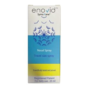 Symo Kane Enovid@ Natural and Revolutionary Protection Nasal Spray - 0.845 fl oz, Great for Daily use Travel Size Spray, Chemical Free, Cruelty-Free, Trusted by Millions Worldwide - Pack of 2 Best Best By: Feb 2025