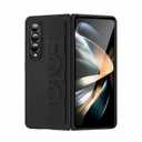 for Samsung Galaxy Z Fold 5 Case with Hand Strap, Hard PC Shockproof Flip Case with Finger Wristband, Protector Cover for Samsung Z Fold 5 5G Men Women Shell (Black)
