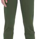 Idtswch 30"/32"/34"/36" Long Inseam Women Tall Sweatpants Extra Long Joggers Zipper Pockets Track Athletic Pants for Running (Green, L)