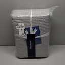 Bedsure Gentlesoft 100% Cotton Blanket Queen Size for Bed - Breathable and Soft for Spring Summer, Thick Cozy Waffle Weave Blanket Gifts for Women, Grey, 90x90 Inches