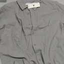 Jekayi Button Down Shirts for Men Casual Long Sleeve Regular Fit Cotton Beach Shirts, Size L, Gray