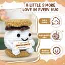 Tiny Detalles Smore Crochet for Mom from Daughter, Son, Wedding for Couple, Him Her, Cute I Love You Smore Gift for Friends & Family, Birthday, Valentine’s Day Gift Ideas