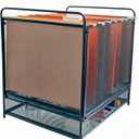 Mesh Desktop Hanging File Organizer with Drawer,Office Supplies and Home Filing Organizer,Letter Size,Black