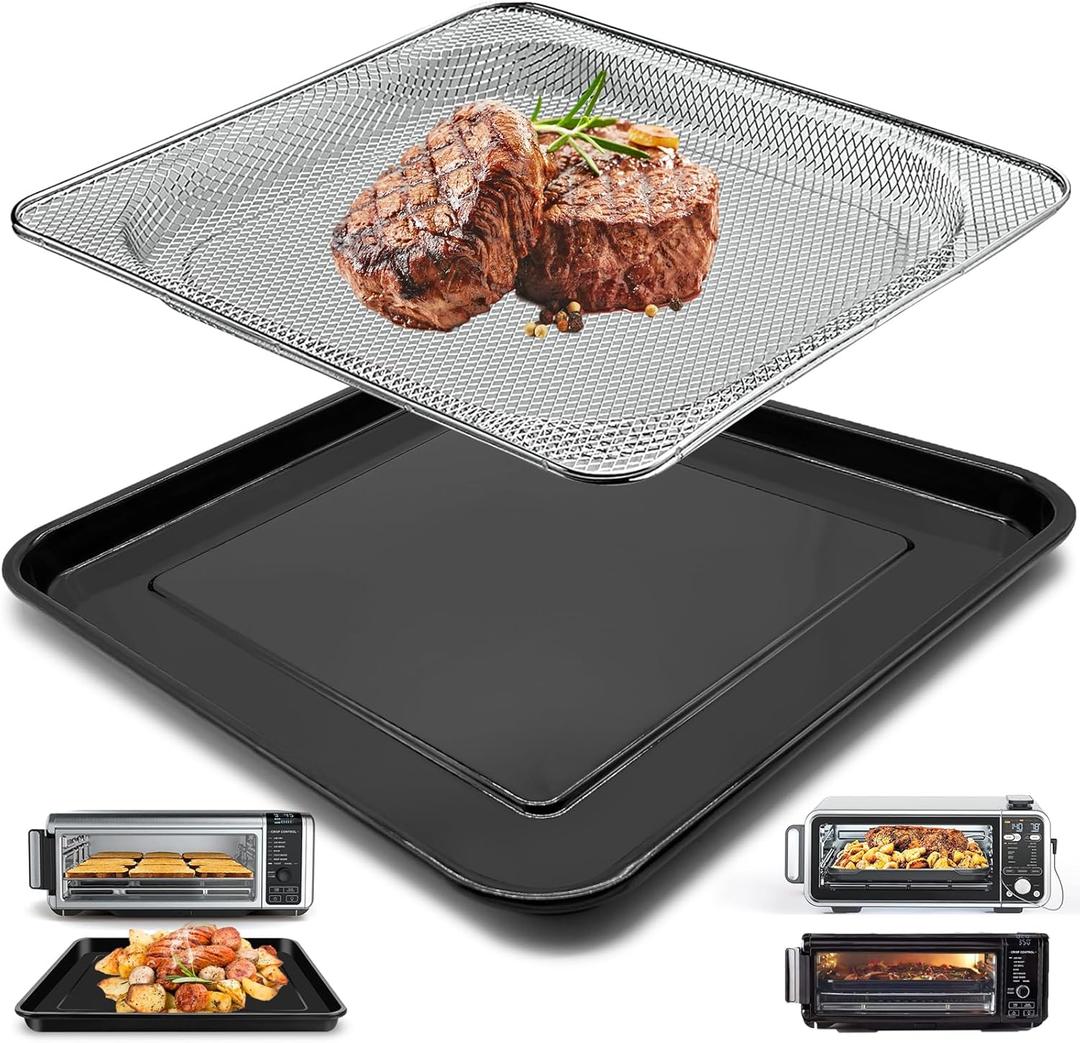Air Fryer Grill Pan Basket for Ninja Foodi SP101 Digital Air Fryer Countertop Oven, Air Fryer Grill Plate Crisper Plate Rack Accessories Replacement Parts Tray for Ninja Foodi SP100 SP1001C SP201