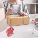 Heavy Duty Packaging Tape, 1.88" x 30 yd, Designed for Packing, Shipping and Mailing, Strong Seal on All Box Types, 1.5" Core, Clear, 6 Roll with Dispenser