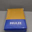 MIULEE Mustard Yellow Pom Pom Velvet Curtains for Fall Bedroom/Living Room Darkening Thermal Insulating 96 Inches Long Blackout Curtains with Rod Pocket for Kid Room/Nursery/Home Theater Set of 2