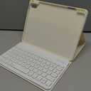 kenke for iPad Air 11 Inch M3/M2 (2025/2024), iPad Air 5/4th Gen (2022/2020) 10.9 Inch Case with Keyboard, Detachable Wireless Bluetooth Keyboard Cover with Right Side Pencil Holder & Groove (Cream)