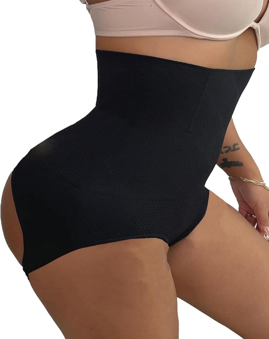 2 x VENDAU Butt Lifting Shapewear for Women Butt Shaper Body Shaper Tummy Control Butt Lifter Panties for Women But Crossdresser (Black, XXXL)