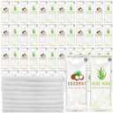 Timgle 50 Pcs Moist Towelettes Individually Wrapped Scented Disposable Face Towels Essential Oil Infused Moist Terry Cotton Towel for Use Hot or Cold Travel Body Spa (Aloe Vera, Coconut)