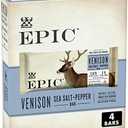 EPIC Venison Sea Salt & Pepper Bars, Keto Friendly, Gluten Free, 4 ct PACK OF 3